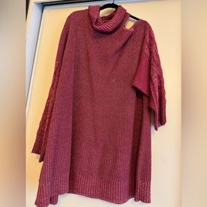 Torrid size 5 off left shoulder sweater